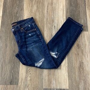 JOE'S JEANS Distressed Slim Crop Dark Wash Sz 26